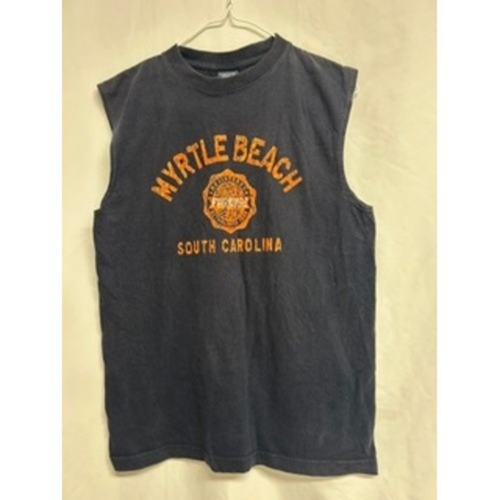 Choice Apparel Myrtle Beach South Carolina Sleeveless Muscle Tee Navy Mens M
